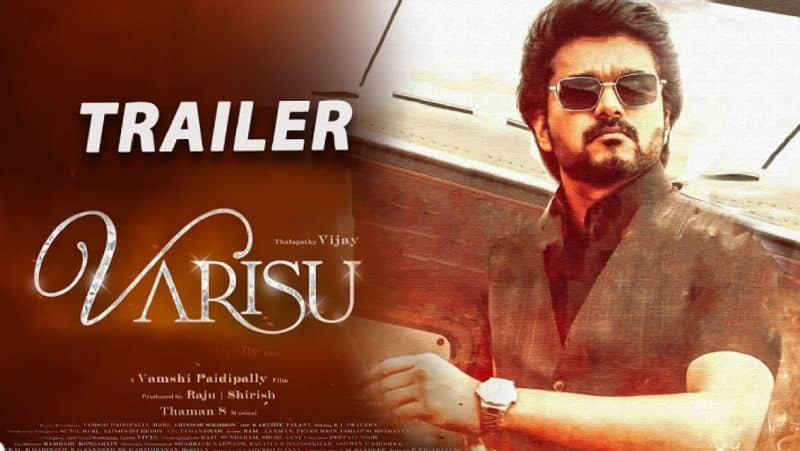 Thalapathy vijay and Rashmika Mandanna starrer Varisu movie trailer released