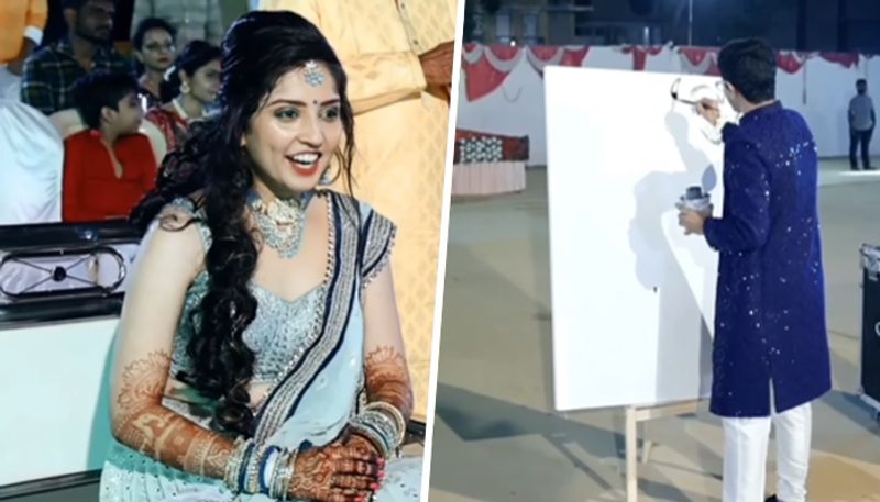 Groom surprises his bride with this unique gift; viral video stunned netizens - gps