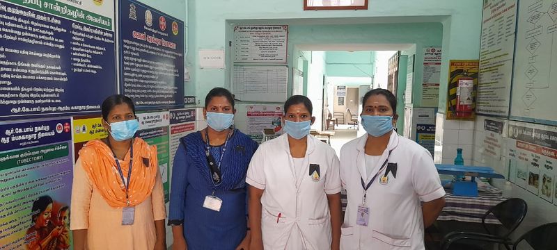 nurses worked with black bands for showing their support to nurses who protest against dismissal announcement