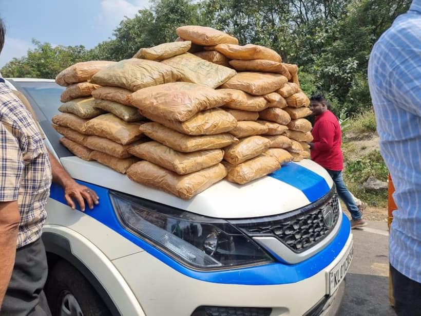 గంజాయి స్మగ్లర్ల అడ్డాగా గన్నవరం... భారీ సరుకుతో పట్టుబడ్డ అంతర్రాష్ట్ర ముఠా 