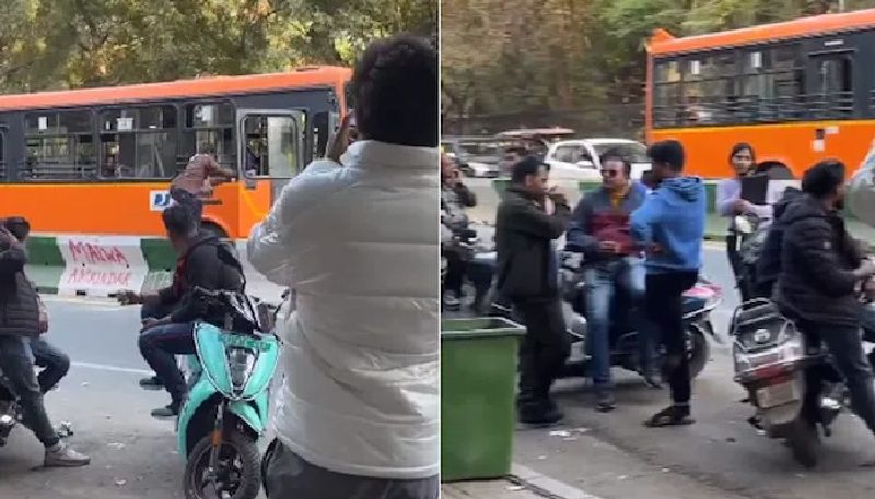 bus driver stopped bus on busy road for buying tea 