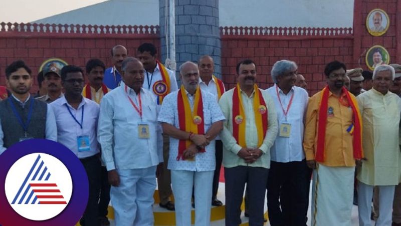 86th Haveri Kannada Sahitya Sammelana started by hoisting the flag gvd