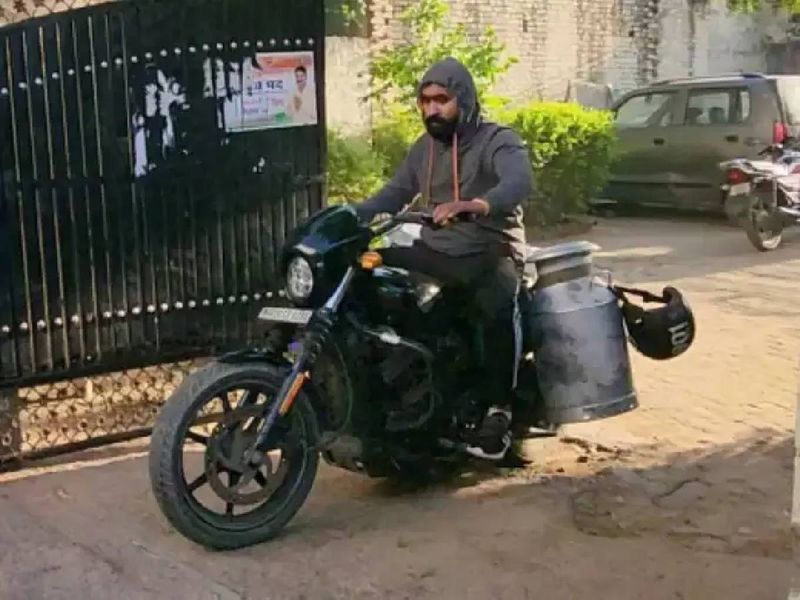 indian man selling milk on harley davidson bike surprises internet