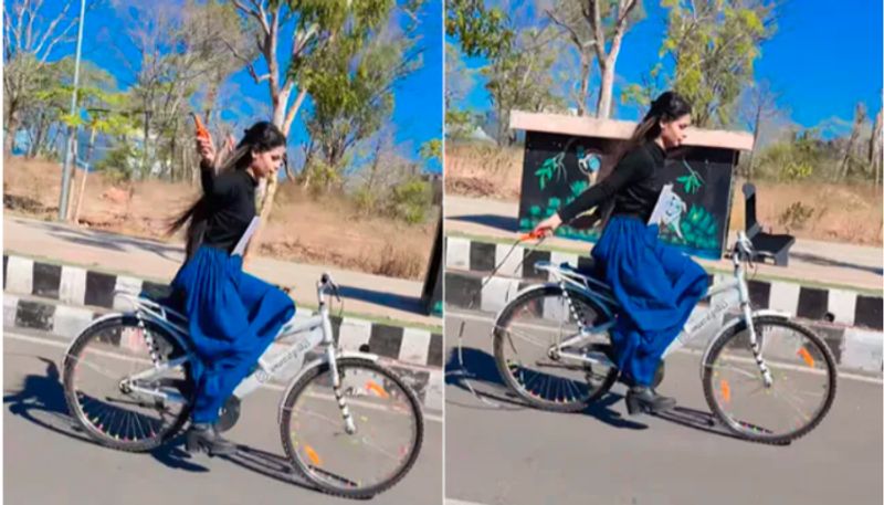 Woman Skips Rope While Riding A Bicycle, Stunt Video Divides The Internet