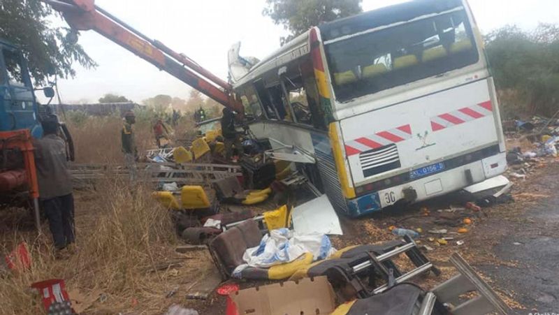 senegal bus accident...40 people killed and 87 injured