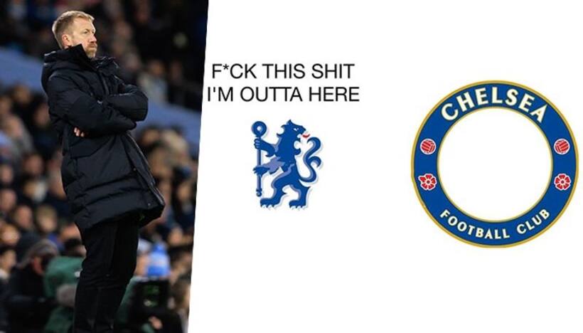 'Lion in Chelsea logo leaves club': Memes carpet bomb Blues after Man City hammer Potter's men out of FA Cup