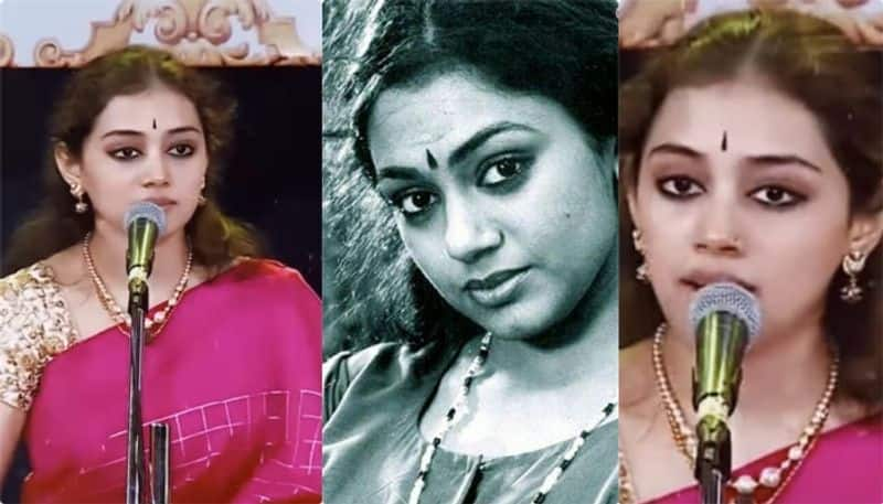 singer Sivasri Skandaprasad similar face to actress shobana