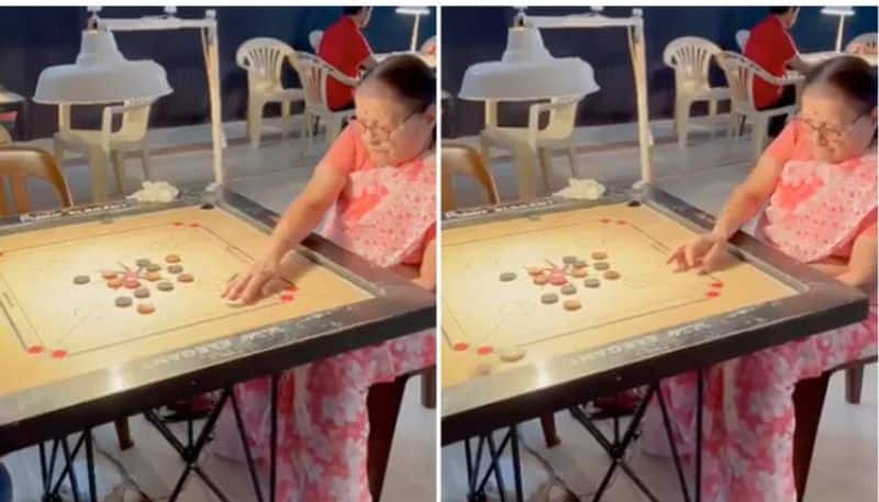 Man Shares Inspiring Video Of His 83 Year Old Grandmother Winning Gold At Carrom Tournament