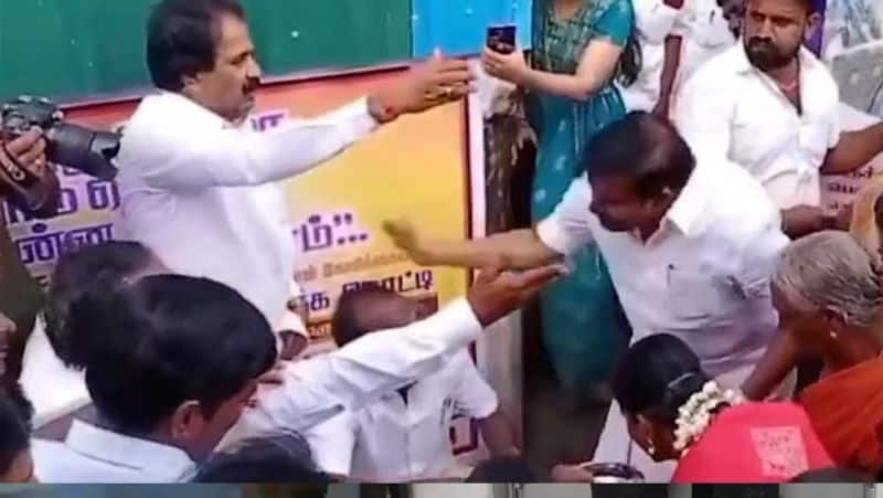 Minister KN Nehru beat DMK councillor,,, Video Viral