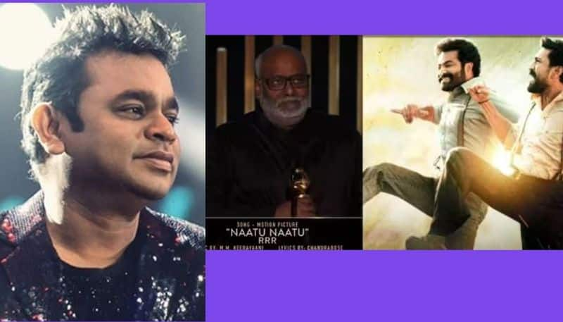 Golden Globes 2023 : AR Rahman congratulates Team RRR and MM Keeravani