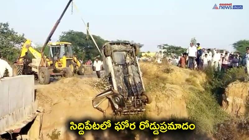 Five Killed in road accident at Siddipet District 