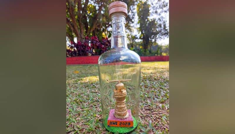 Hockey World Cup 2023: Miniature hockey stick, ball inside bottle created by Odisha-based artist-ayh