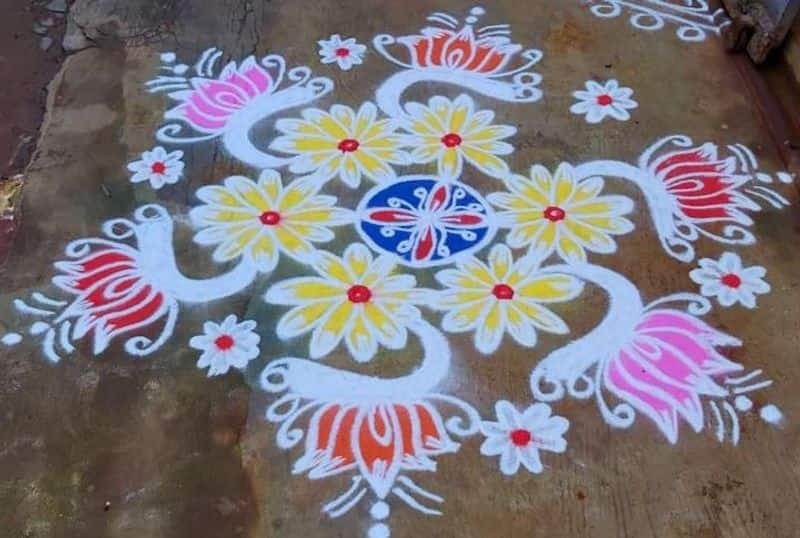 what can you use for kolam as per shastra in tamil mks