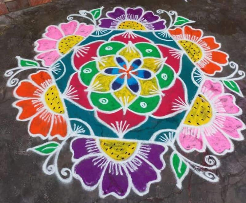 Sankranti 2024: best rangoli designs kolam for pongal 2024 rsl