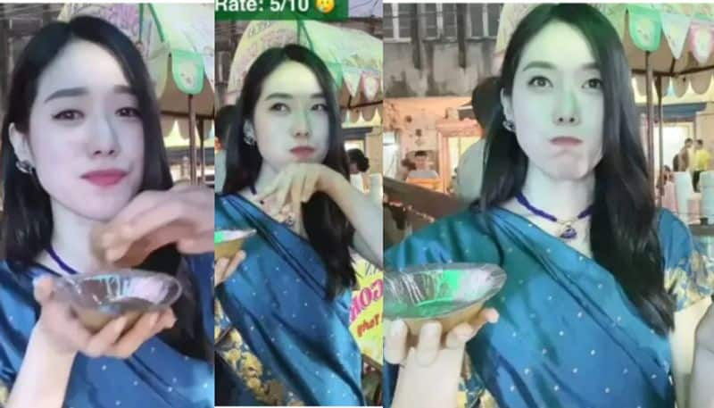 South Korean Woman Tries And Rates 7 Different Types Of Pani Puri Flavours