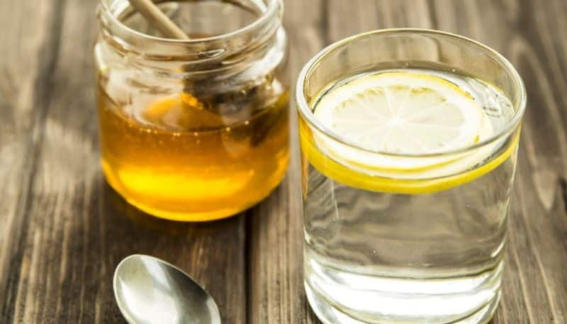 having lukewarm water with lemon and honey in morning has many health benefits 