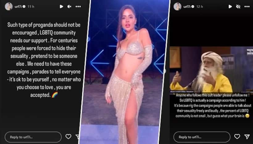 Urfi Javed slams Sadhguru on Instagram over LGBTQ views   READ