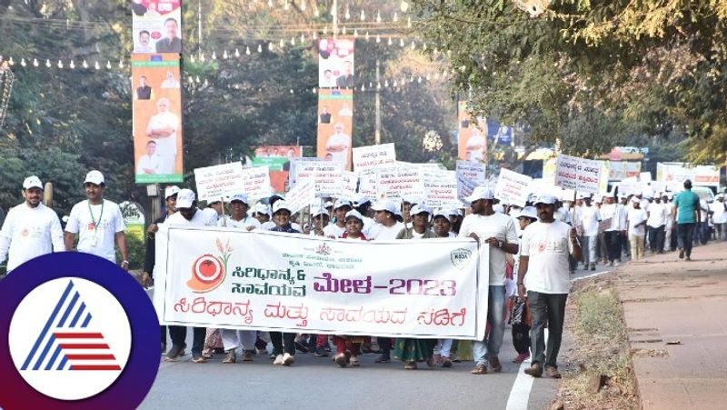 Cereal Walk which attracted public attention at National Youth Festival hubballi gow