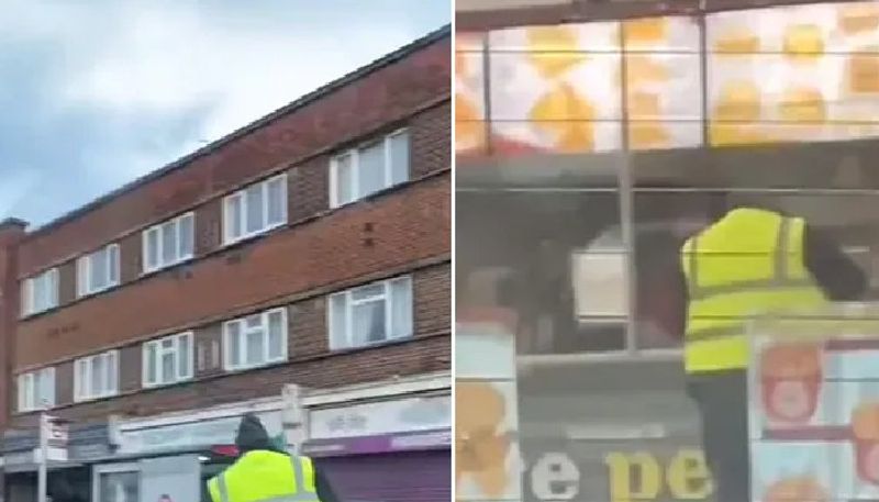 driver stops the bus and buying chicken while passengers waiting inside the vehicle 