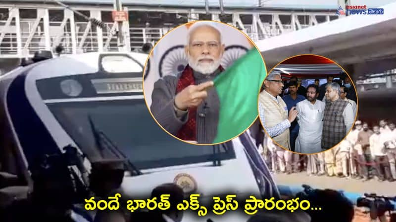 PM Modi Inaufurates Vande Bharat Express Train in Secunderaba