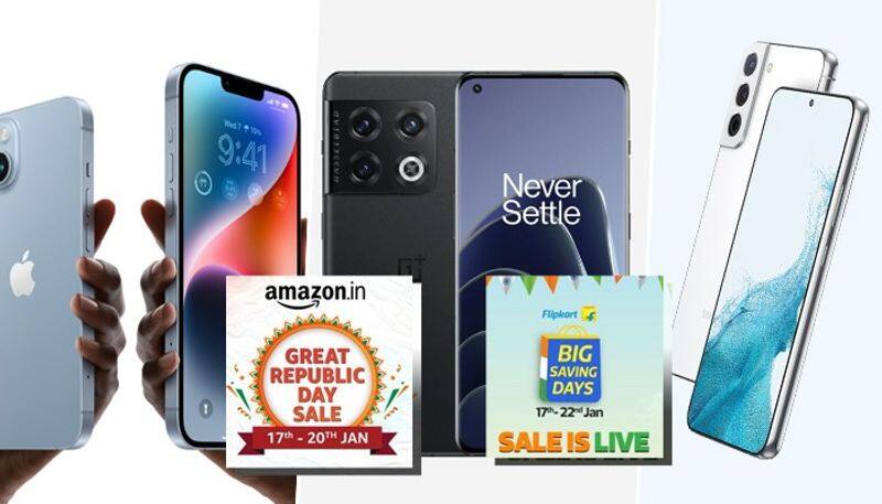 iPhone 14 Samsung Galaxy S22 Google Pixel 7 more Check out top 5 deals on Amazon Great Republic Day Flipkart Big Saving Days sale gcw