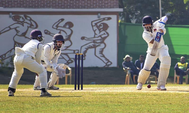 Ranji Trophy Semifinal Mumbai and Madhya Pradesh take first day respect kvn