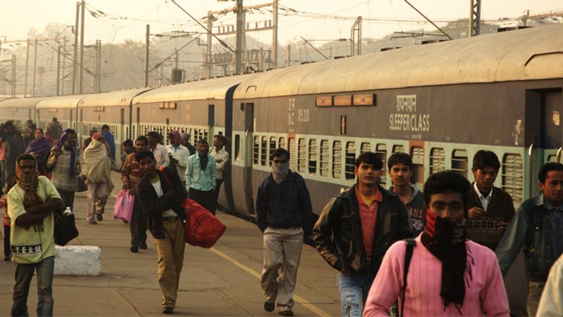 Passenger train to K Rampura Station Pavagad snr