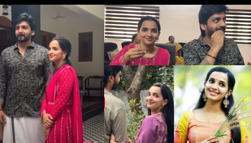 Malavika Krishnadas visit groom tejas house vlog video