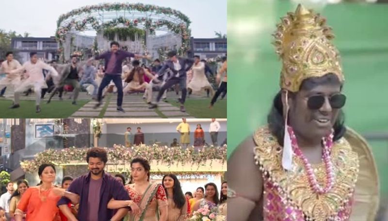 vijay varisu celebration song troll video hit on social media