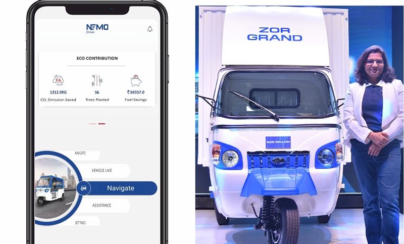 Mahindra Electric mobility launch Nemo App for for 3 wheelers Electric vehicle driver solution ckm