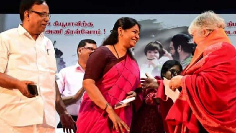 people should support dmk for our brotherhood says mp kanimozhi