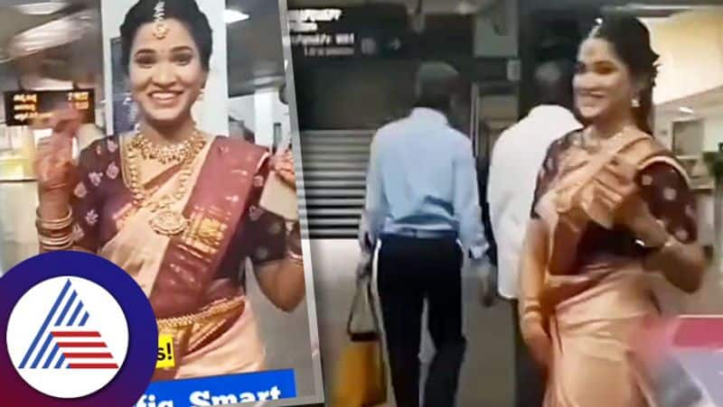 Bengaluru Bride takes metro on her wedding day to avoid traffic gow