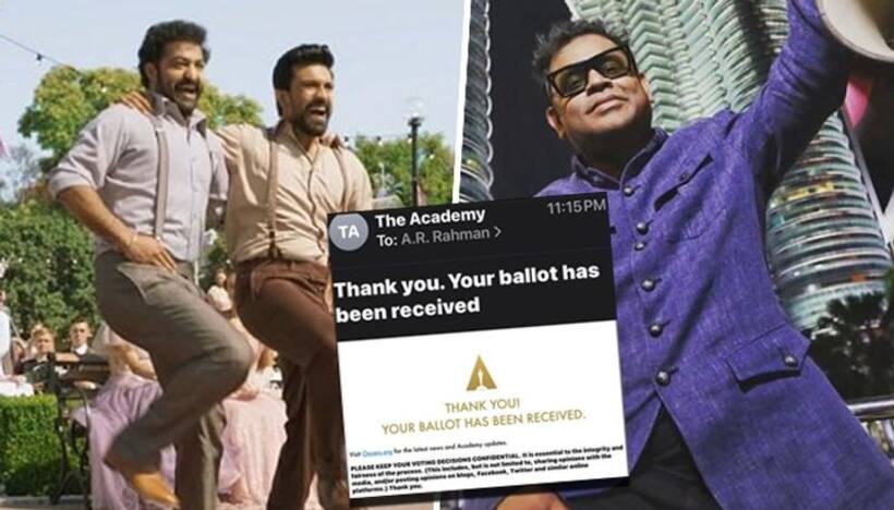 AR Rahman votes for Oscars 2023 nominations, fans wonder it might be for RRR song 'Naatu Naatu'