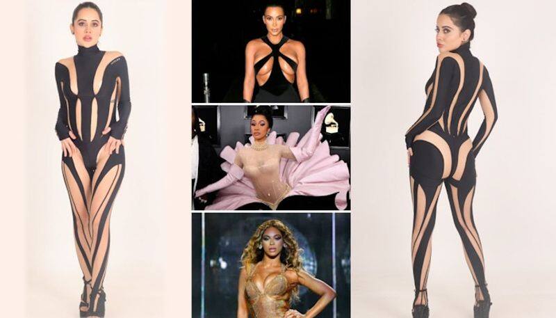 Urfi Javed in Kim Kardashian, Beyonce, Cardi B's favourite brand Mugler; actress wears outfit worth Rs 2 Lakh RBA