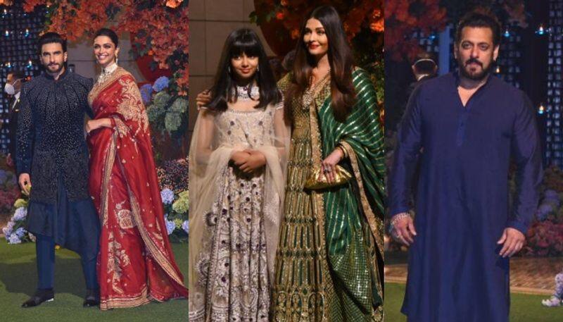 Deepika-ranveer, Salman Khan, Aishwarya Rai and other bollywood Celebs At Anant Ambani Engagement Party sgk