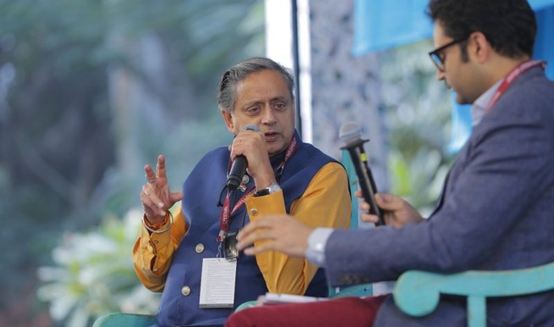 Lok sabha turned to notice board and Rubber stamp of Government says shashi tharoor on jaipur literature festival ckm