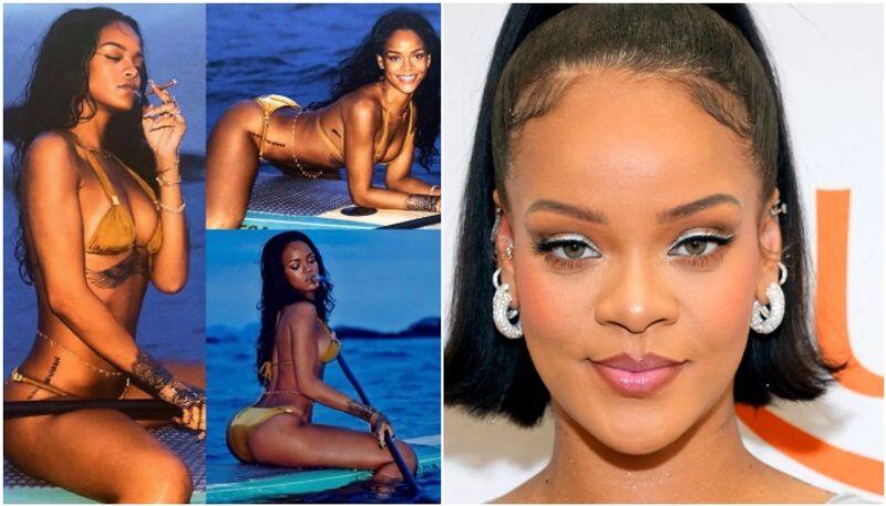 When Rihanna Donned Bikini In The Middle Of The Ocean Smoking A Cigarette sgk