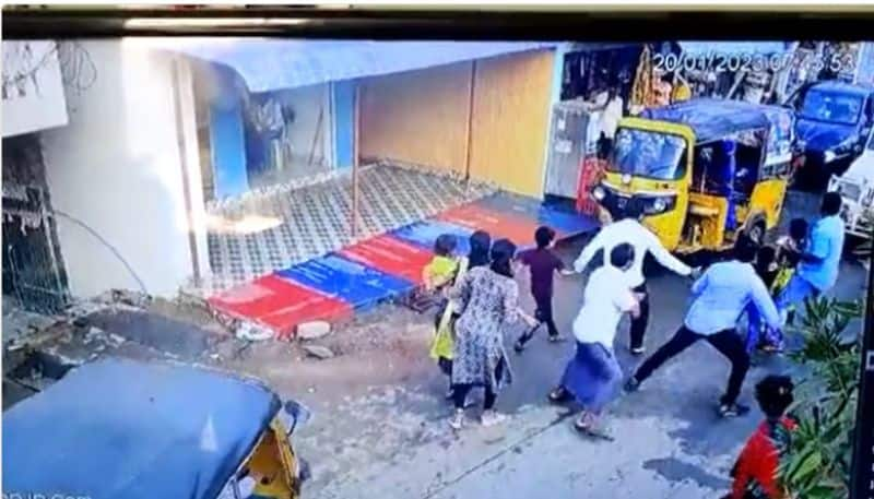 dmk person attacked by gundas in puducherry while fixing a cctv camera on his residential area