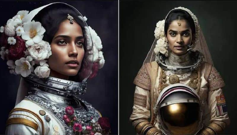 astronauts as brides with the help of AI images went viral 