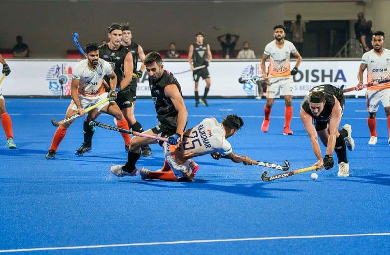 India eliminated after losing to new zealand in hockey world cup crossover