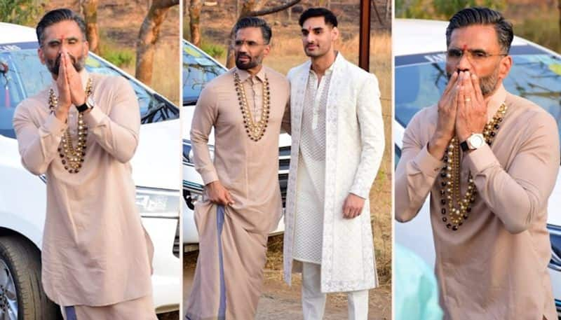 KL Rahul, Athiya wedding video: Father of the bride, Suniel Shetty wears traditional South Indian attire RBA