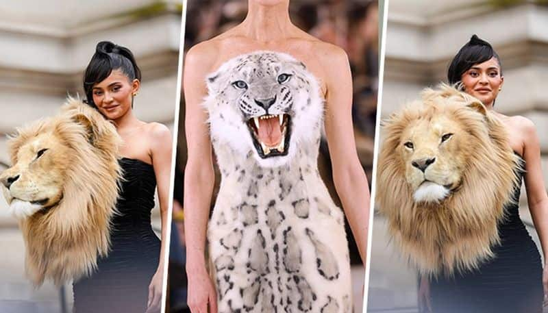 Kylie Jenner gets criticise by PETA, Netizens for flaunting realistic lion head gown at Schiaparelli show RBA