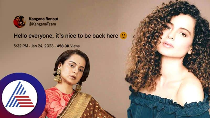 Kangana Ranaut announces her Twitter return and posted about new cinema