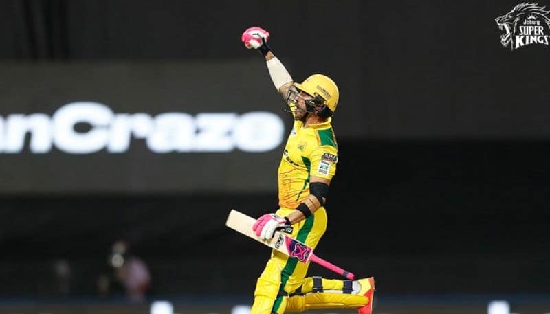 faf du plessis responsible knock helps jsk to set challenging target to sunrisers eastern cape in sa20