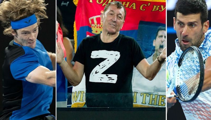 tennis Australian Open 2023: Outrage after spectator shows Russia's 'Z' war symbol during Rublev vs Djokovic clash snt