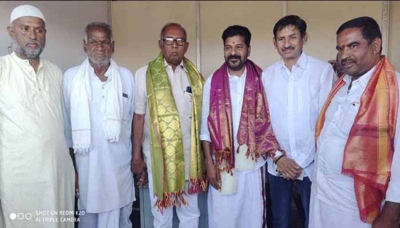 TPCC  Chief Revanth Reddy  meets    Former  MLA Gurunath Reddy  in kodangal 