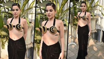 Urfi Javed SEXY Pictures: Actress stuns netizens in a daring black outfit - SEE PICS