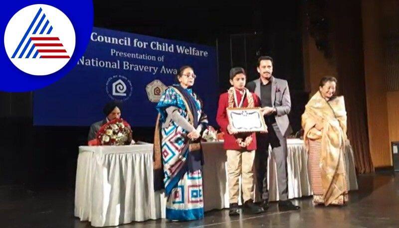 Central Bravery Award for Davangere child keerti rav