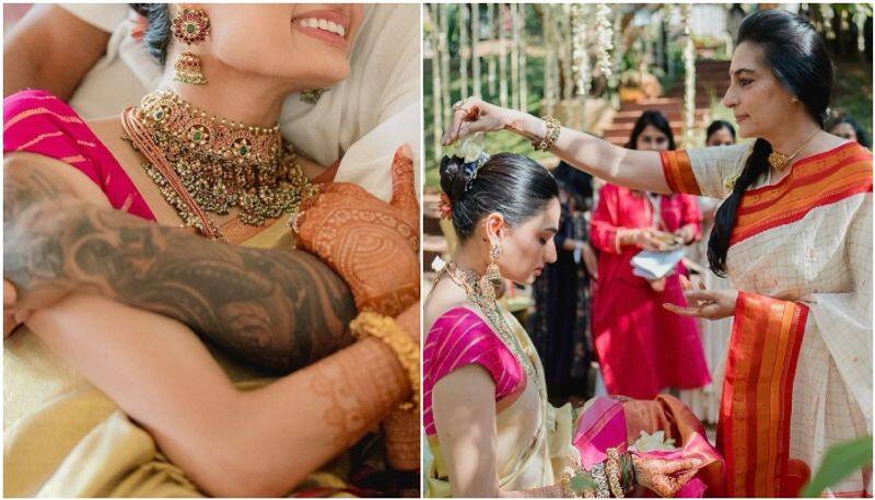 Athiya Shetty looks stunning wearing saree in pics from pre-wedding ceremony sgk