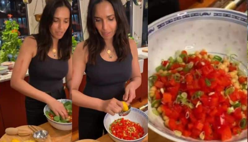 Padma Lakshmi Shares High Protein Chickpea Spinach Salad Recipe For Weight Loss